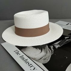 Шляпа YuliyaMoon, размер 52-56, бежевый, экрю