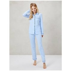 Пижама Ihomewear, размер XXS(158-164), белый, голубой