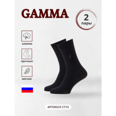 Носки ГАММА, 2 пары, размер 27-29, черный Gamma