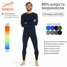 Комплект термобелья NORVEG, размер XXXL, синий