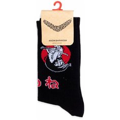 Носки BOOOMERANGS, размер 40-45, черный, красный