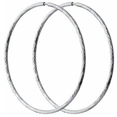 Серьги Diamant, серебро, 925 проба, родирование