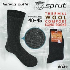 Носки SPRUT, размер Безразмерный, черный