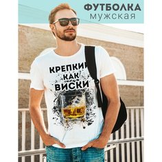 Футболка Фулпринт, размер 3XL, белый