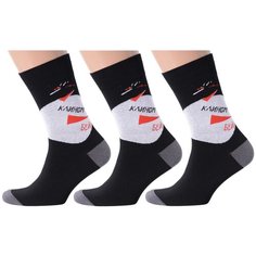 Носки MoscowSocksClub, 3 пары, размер 27 (41-43), черный