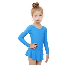 Купальник гимнастический Grace Dance, размер 38, голубой, бирюзовый