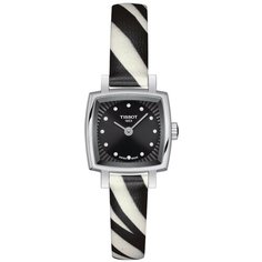 Наручные часы TISSOT T-Lady, черный, белый