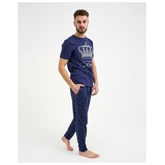 Пижама Kaftan, размер 56, синий