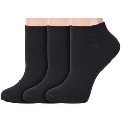 Носки RuSocks, 3 пары, размер 23-25, черный