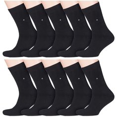 Носки RuSocks, 10 пар, размер 27 (41-43), черный