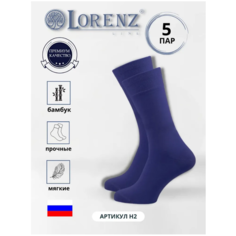 Носки LorenzLine, 5 пар, размер 29, синий