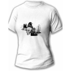 Футболка размер L, белый