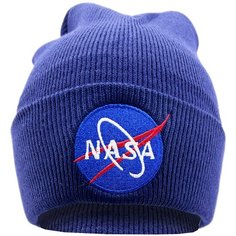 Шапка бини Skully Clothing Company, размер M-L, синий