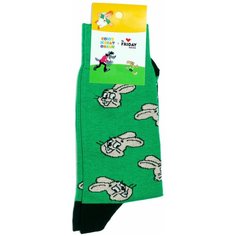 Носки St. Friday Socks x Союзмультфильм, размер 38-41, серый, зеленый