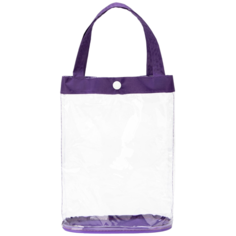 Косметичка Бако Текстиль, 6х23х18 см, фиолетовый, бесцветный