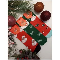 Носки Лутон, 3 пары, размер 36-41, мультиколор