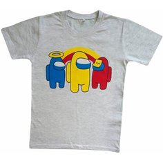 Футболка , размер 134-68, серый