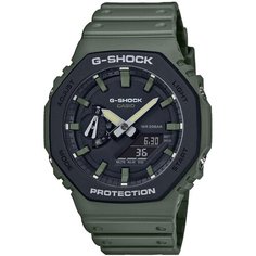 Наручные часы CASIO G-Shock GA-2110SU-3A, хаки, черный