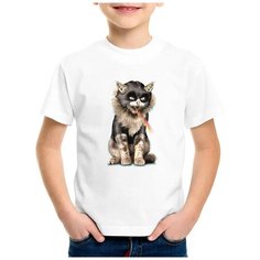 Футболка CoolPodarok, размер 22, белый