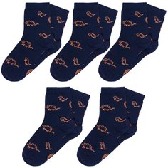 Носки RuSocks 5 пар, размер 18-20, синий