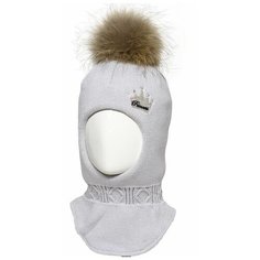 Шапка , размер 52-56, серый