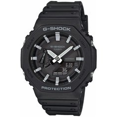 Наручные часы CASIO G-Shock GA-2100-1A, серебряный, черный