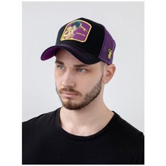 Бейсболка Capslab, размер UNI, черный, фиолетовый Capslab®