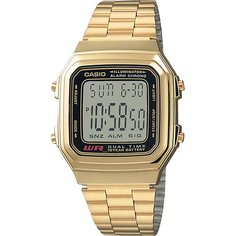Наручные часы CASIO Vintage A178WGA-1A, черный, золотой
