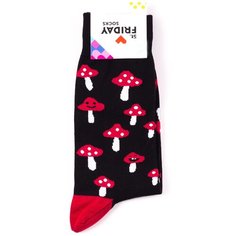 Носки St. Friday, размер 34-37, мультиколор, черный