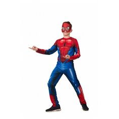 Карнавальный костюм детский 5093 Человек Паук (без мускул). Марвел р.128-64 для мальчиков, супер герой, на утренник, на Хэллоуин, на новый год, на праздник, для сценок. Батик