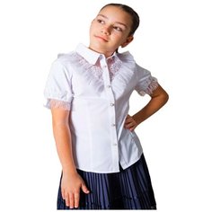 Школьная блуза Deloras, размер 128, белый