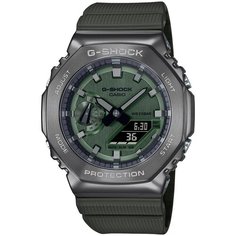 Наручные часы CASIO G-Shock GM-2100B-3A, зеленый, хаки