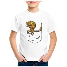 Футболка CoolPodarok, размер 26, белый