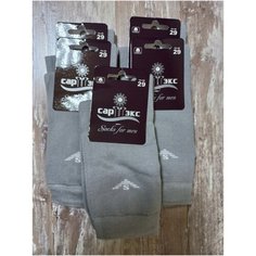 Носки САРТЭКС, 5 пар, 5 уп., размер 38-40, серебряный, серый