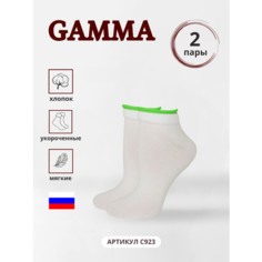 Носки ГАММА, 2 пары, размер 23-25, зеленый Gamma