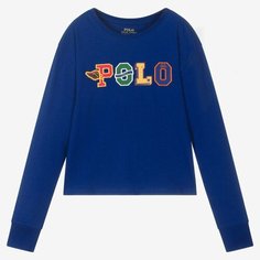 Лонгслив Polo Ralph Lauren, размер L для подростков, синий