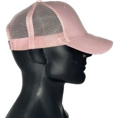 Бейсболка Бейсболка мужская женская летняя однотонная с сеткой, кепка мужская женская с сеткой, размер 55-58, розовый