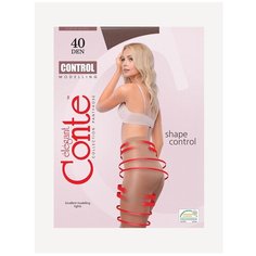 Колготки Conte elegant Control, 40 den, размер 2, коричневый