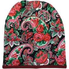 Шапка бини ANRU, размер Универсальный, розовый, черный