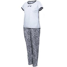 Пижама Монотекс, размер 40, черный, белый
