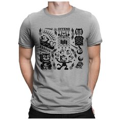 Футболка Design Heroes, размер 2XL, серый