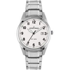 Наручные часы JACQUES LEMANS Classic 1-2002R, серебряный, белый