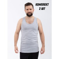 Майка Монотекс , 2 шт., размер 56, серый