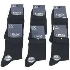 Носки ЛИМАКС, 6 пар, размер 41-44, черный