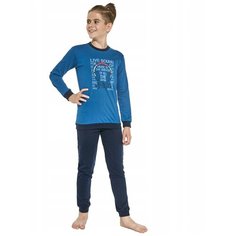 Пижама Cornette, размер 134-140, голубой