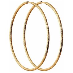 Серьги Diamant, серебро, 925 проба, золочение