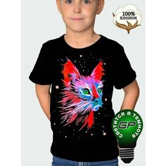 Футболка Glow Point, размер 38, черный