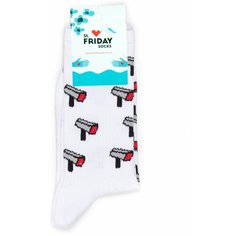 Носки St. Friday, размер 42-46, серый, белый