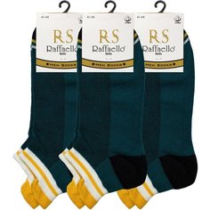 Носки Raffaello Socks, 3 пары, размер 41-44, зеленый