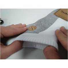 Носки Мини, 5 пар, размер 36-41, белый, серый